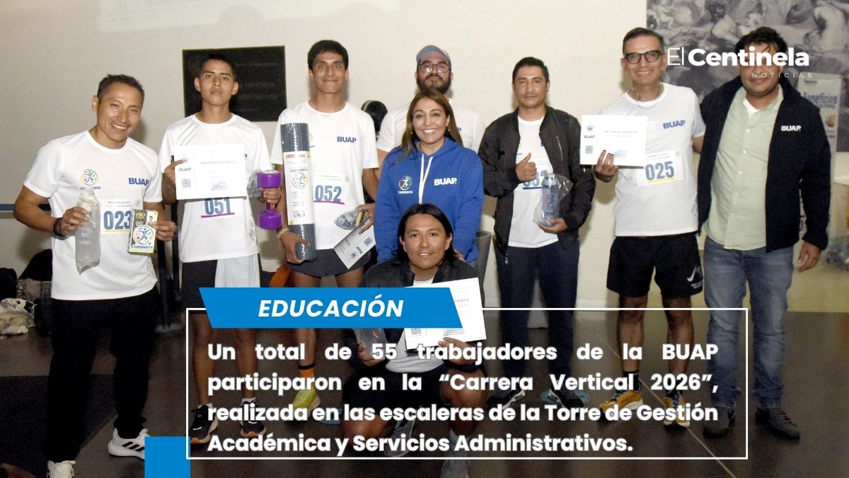 Participa la comunidad BUAP en la “Carrera vertical 2026”