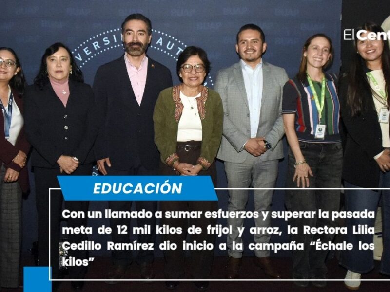Pone en marcha Rectora Lilia Cedillo campaña “Échale los kilos”