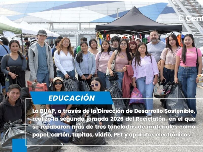 Se suma BUAP a la mejora del medio ambiente a través del Reciclatón