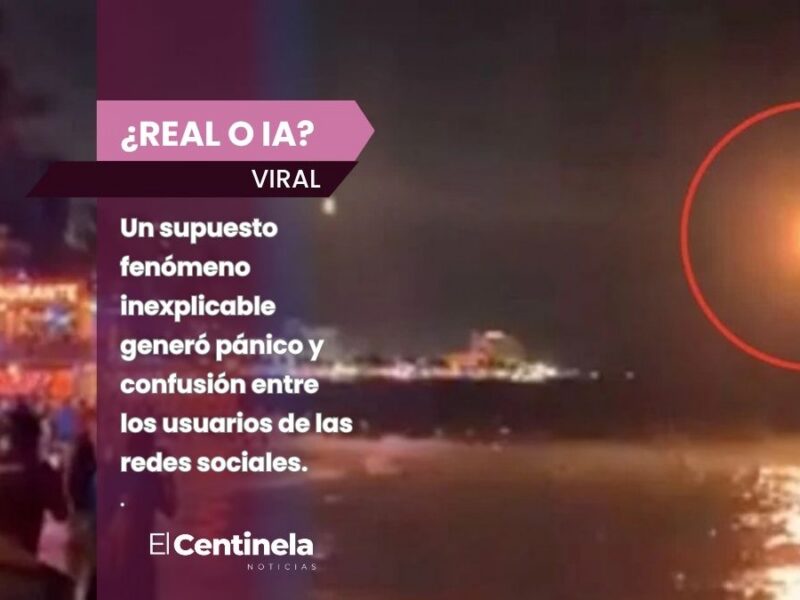 ¿Real o IA? La verdad sobre la supuesta "bola de fuego" captada en la bahía Acapulco