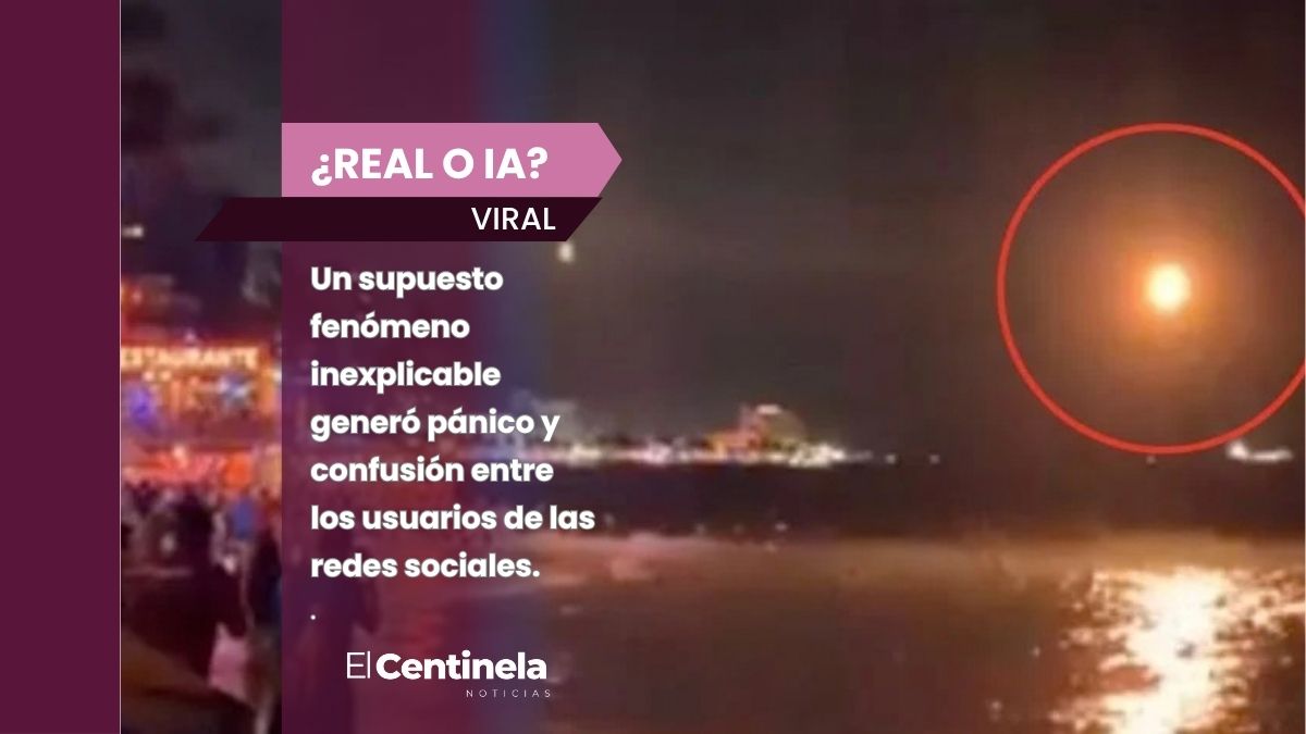 ¿Real o IA? La verdad sobre la supuesta "bola de fuego" captada en la bahía Acapulco
