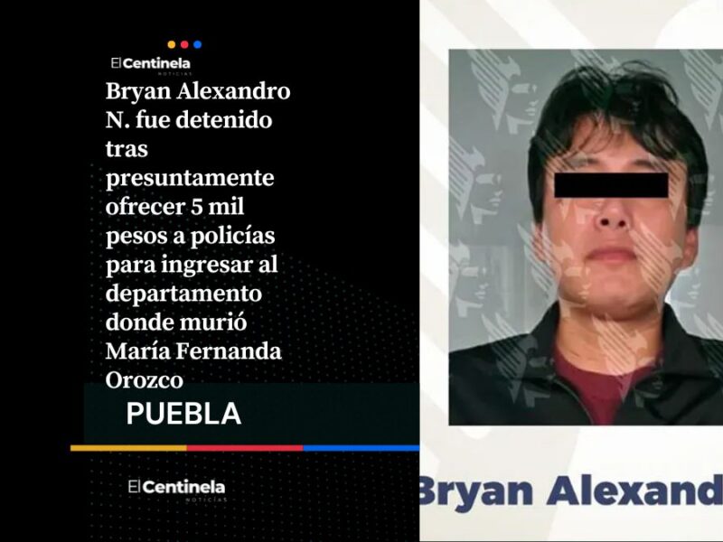 Bryan Alexandro regresó al departamento de María Fernanda y ofreció 5 mil pesos a policías para ingresar