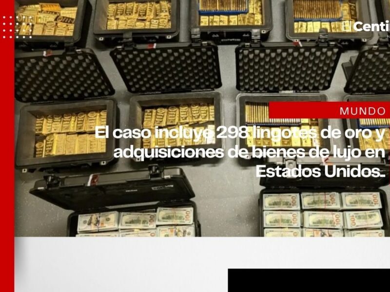Hallan 298 lingotes de oro que costaron 826 millones de pesos en casa de exfuncionario de la CIA