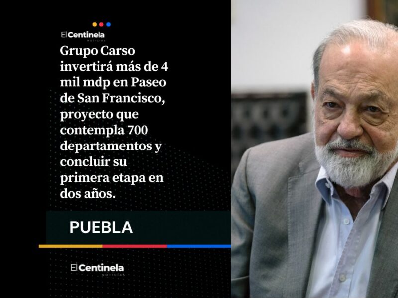Slim prevé transformar Paseo de San Francisco en dos años con inversión de 4 mil millones
