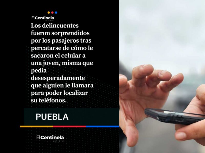 Cuidado pasajeros: banda de carteristas le sacan celular a joven en Centro Histórico