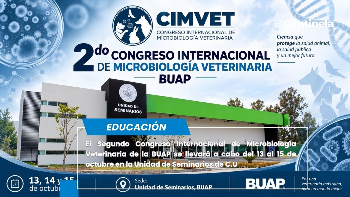 BUAP invita a la comunidad universitaria al Segundo Congreso Internacional de Microbiología Veterinaria