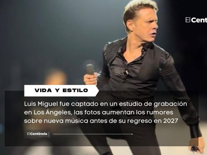 ¿Nueva música? Captan a Luis Miguel en estudio de grabación y crecen rumores sobre nuevas canciones