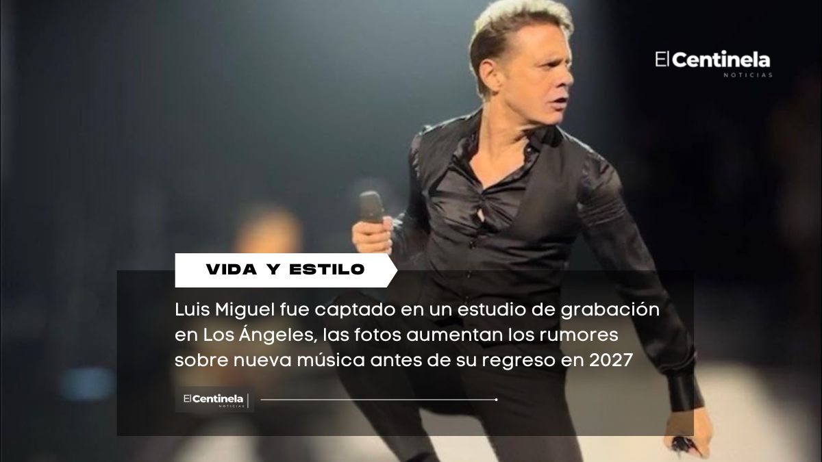 ¿Nueva música? Captan a Luis Miguel en estudio de grabación y crecen rumores sobre nuevas canciones
