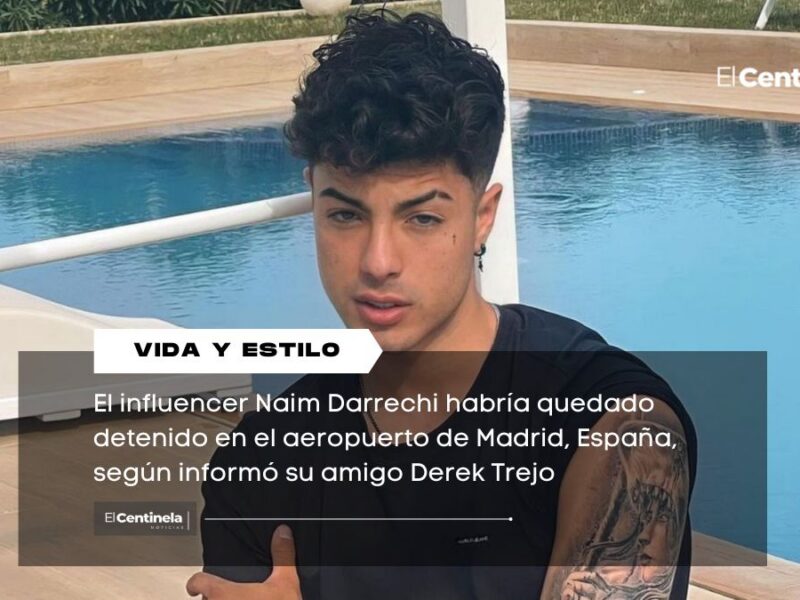 Reportan detención de Naim Darrechi en aeropuerto de Madrid tras denuncia en México
