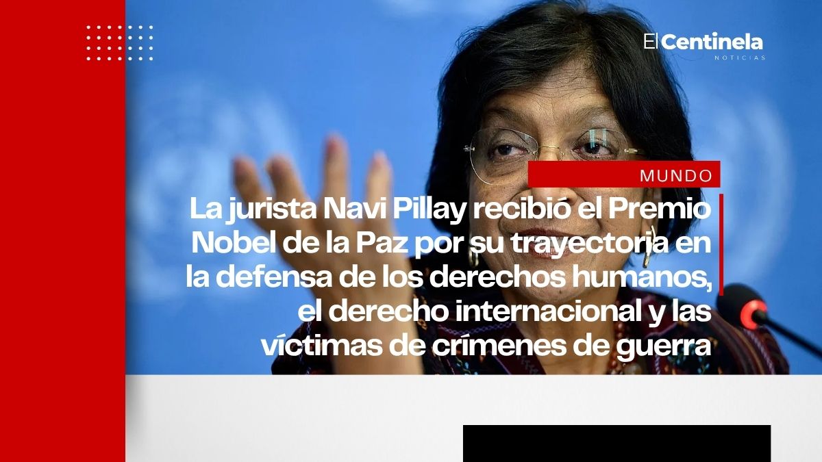 Navi Pillay, jurista africana, gana el Premio Nobel de la Paz por su defensa de los derechos humanos y la justicia