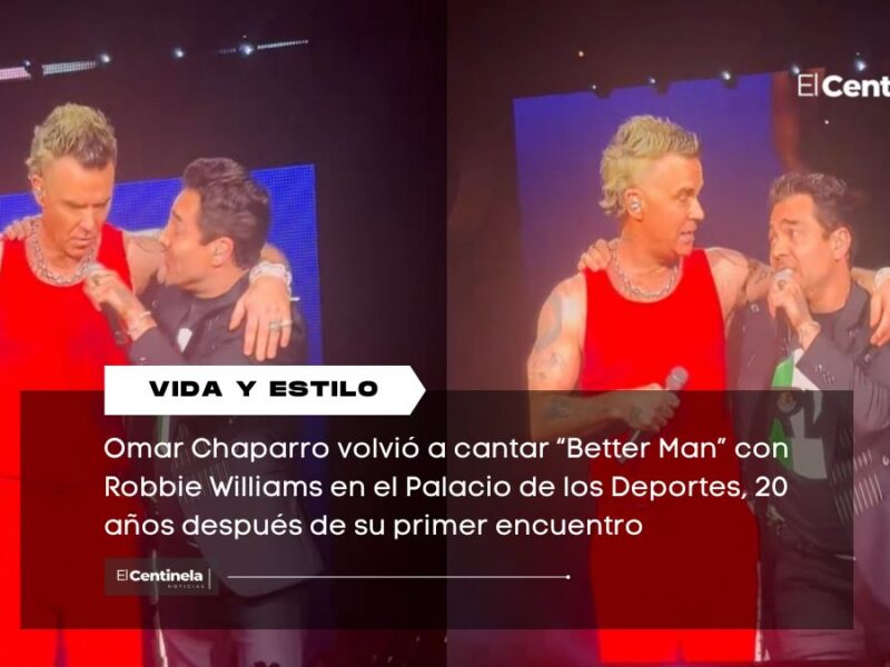Una vez más, México mágico: Omar Chaparro vuelve a cantar con Robbie Williams tras 20 años