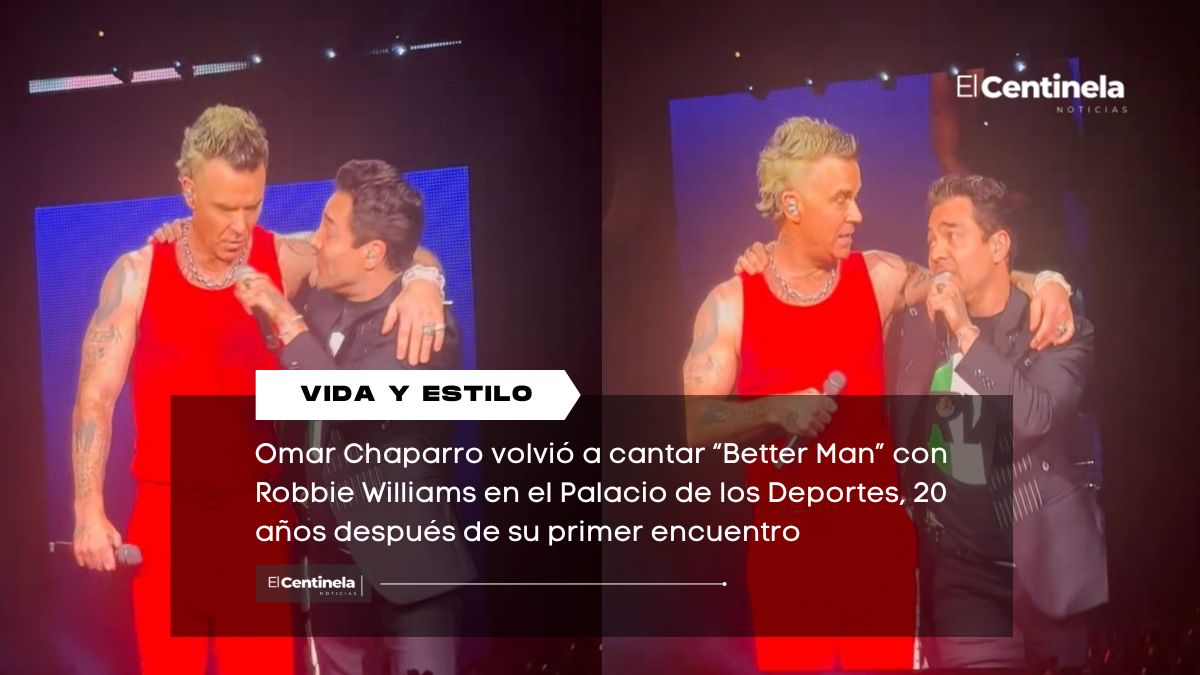 Una vez más, México mágico: Omar Chaparro vuelve a cantar con Robbie Williams tras 20 años