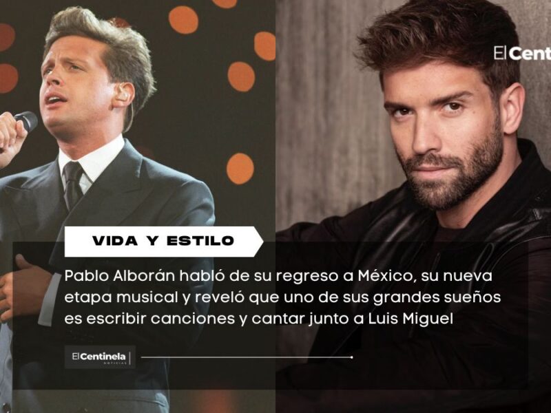 Pablo Alborán confiesa su gran sueño: escribir canciones para el Sol de México, Luis Miguel