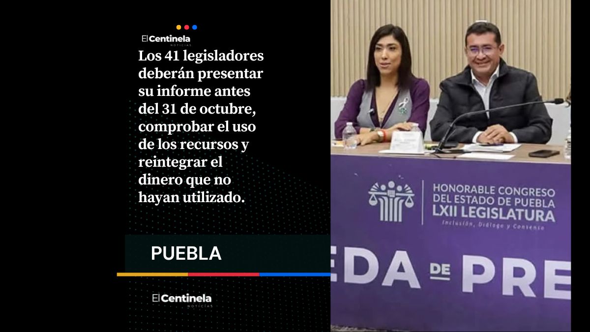 Congreso define calendario para informes de diputados; recibirán 206 mil pesos cada uno