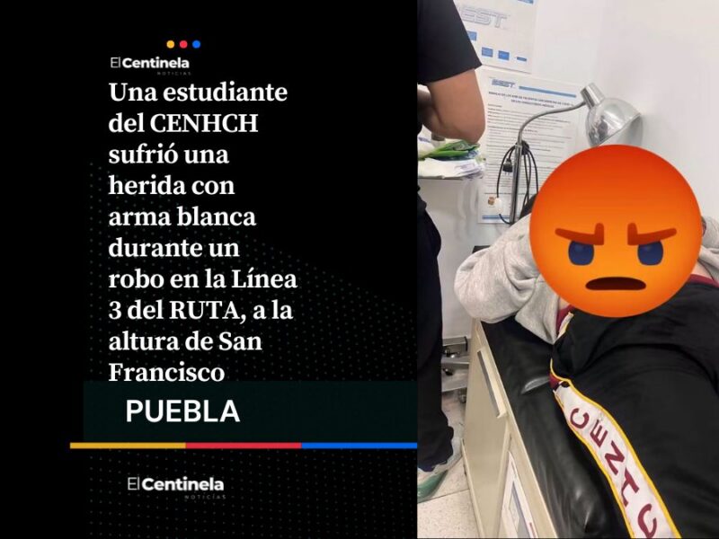 Otra vez en el RUTA: Estudiante del CENHCH denuncia robo y navajazo en la Línea 3
