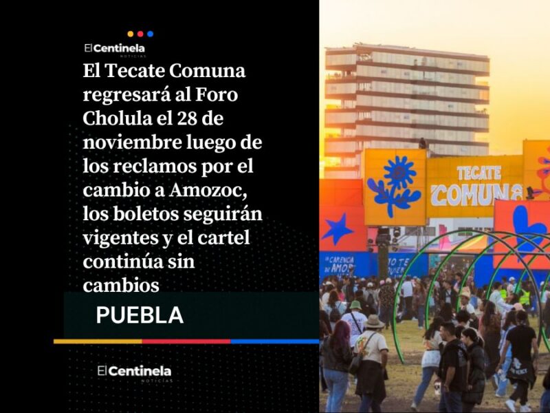 Valió la pena la funa: Tecate Comuna regresa al Foro Cholula tras reclamos por el cambio de sede en Amozoc