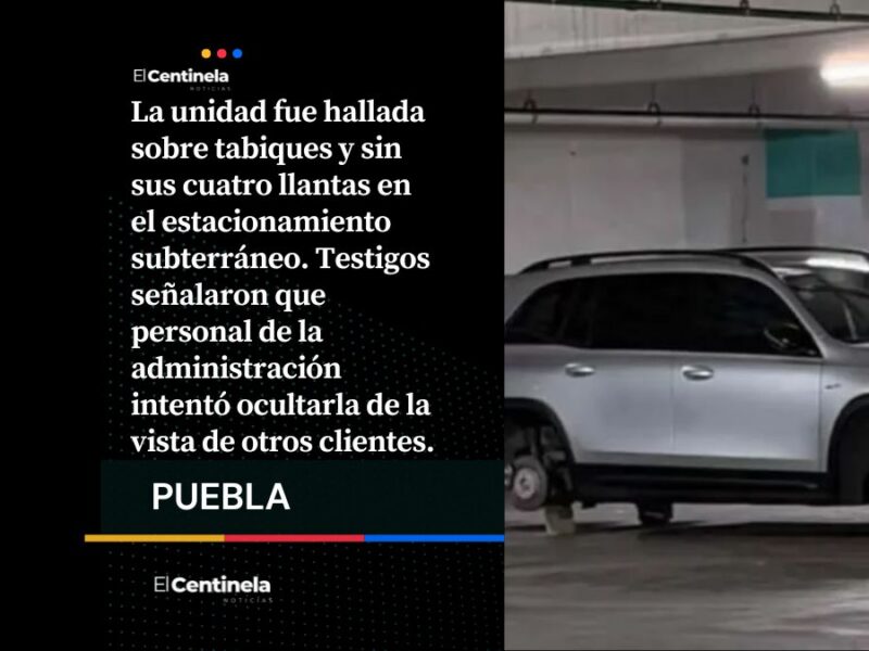 Desvalijan camioneta Mercedes-Benz en Torres Médicas y la administración la cubre con conos y bolsas