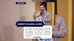 IMSS y sindicato acuerdan aumento salarial de 8%; disidentes rechazan el alza
