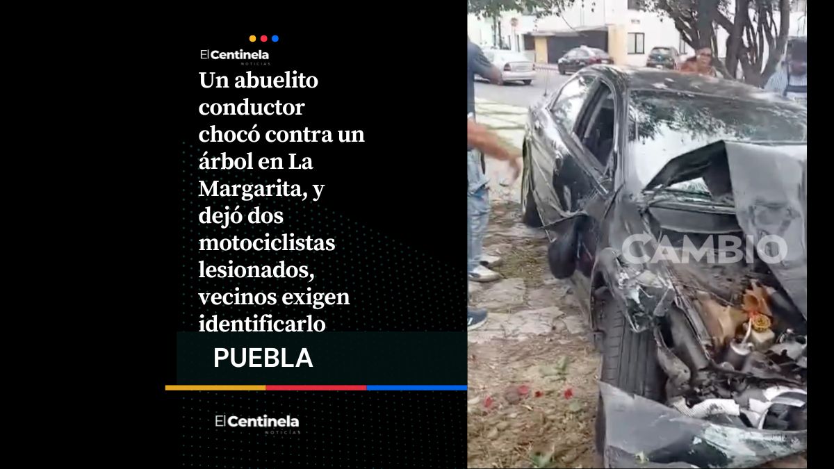 Abuelito borracho choca contra un árbol en La Margarita y lesiona a dos motociclistas, piden identificarlo