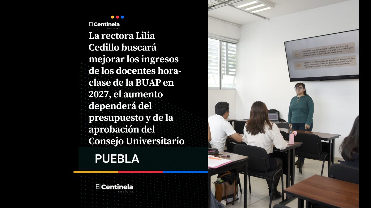Lilia Cedillo planea aumentar los salarios de maestros hora-clase de la BUAP en 2027