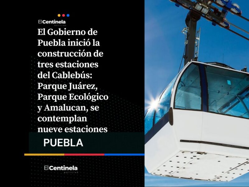Inicia construcción de tres estaciones del Proyecto Cablebús en Puebla, conoce cuáles son