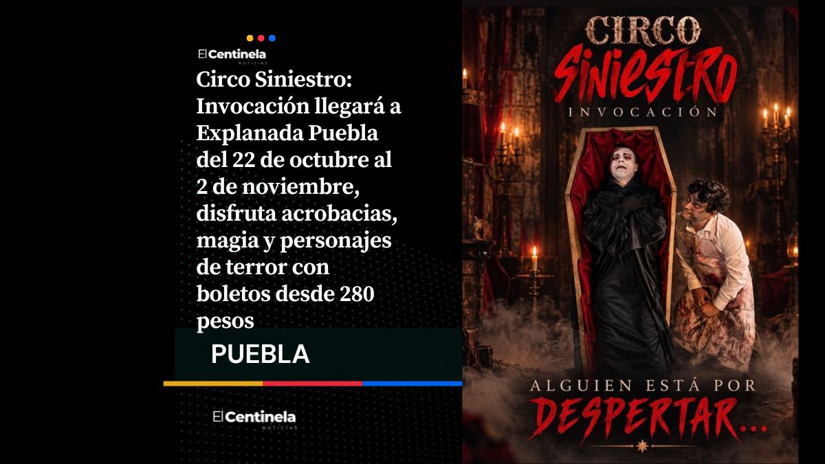 ¿Listo para una historia de vampiros? Circo Siniestro llega a Explanada Puebla con Nosferatu y seis funciones de terror