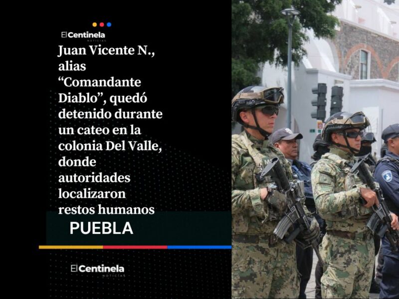 Detienen al “Comandante Diablo” tras cateo en negocio de micheladas en la colonia del Valle