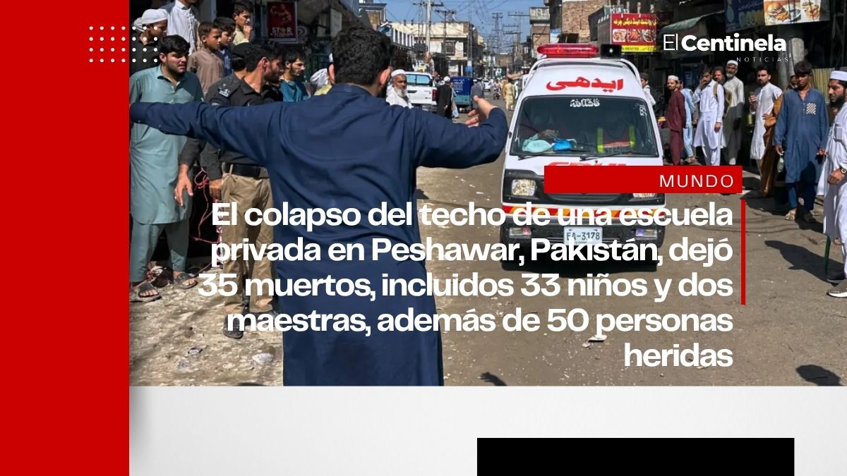 Mueren 33 alumnos y dos profesoras tras derrumbe del techo de una escuela en Pakistán
