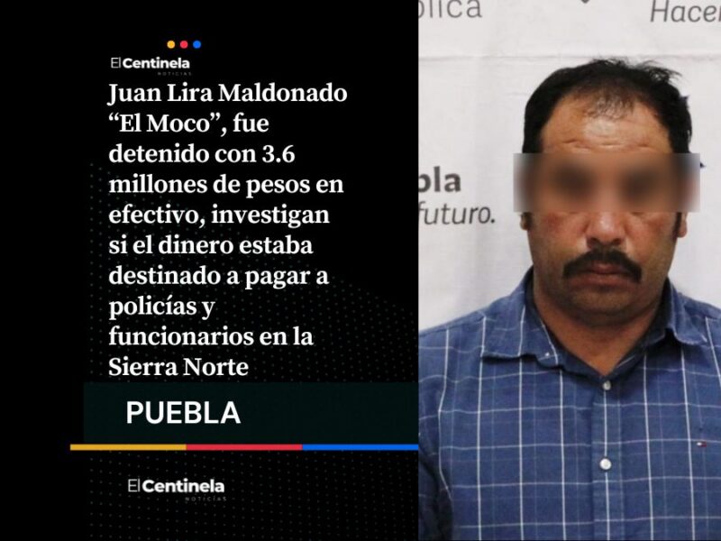 Investigan si los 3.6 millones de pesos de “El Moco” financiaban una red de protección policial y política