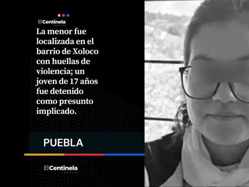 Detienen a “El Zancudo” de 17 años por el feminicidio de la quinceañera Dariana en Teziutlán