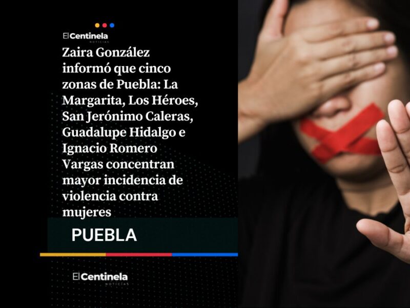 La Margarita, Los Héroes, Guadalupe Hidalgo y más zonas concentran mayor violencia contra mujeres en Puebla