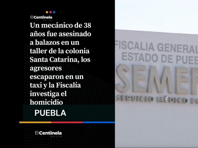 Ejecutan a mecánico en taller de Santa Catarina, los agresores escapan en taxi