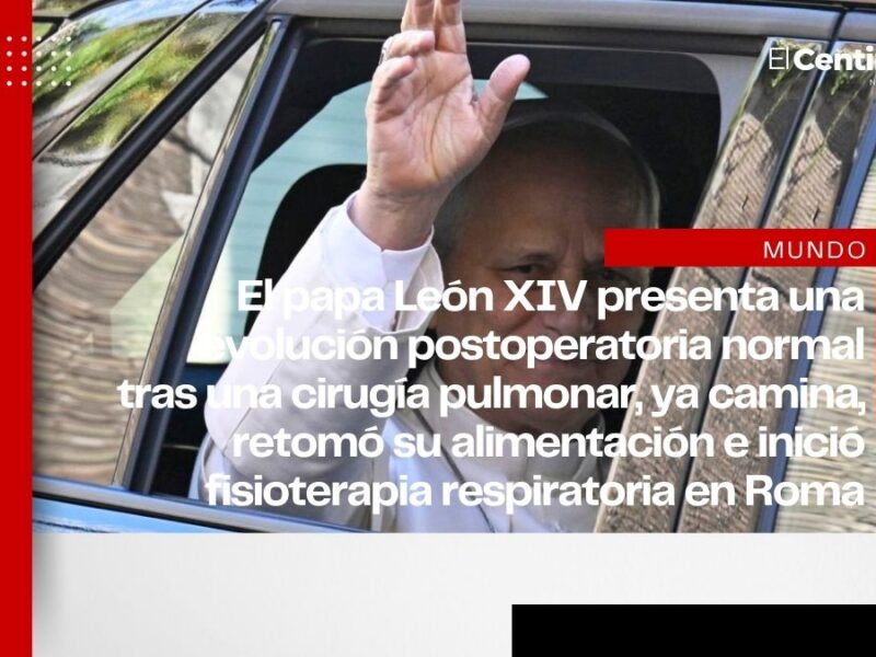 Papa León XIV evoluciona favorablemente tras cirugía pulmonar e inicia fisioterapia respiratoria