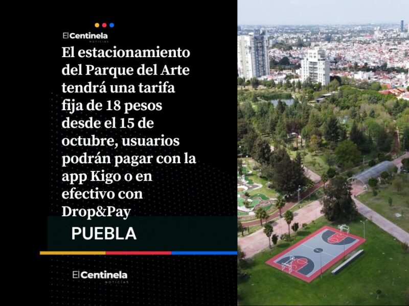 Subió la tarifa: Parque del Arte cobrará 18 pesos de estacionamiento a partir de este 15 de octubre