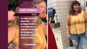 ‘Lady Gringa’ insulta a trabajadores de taquería en CDMX y avienta los tacos de un cliente